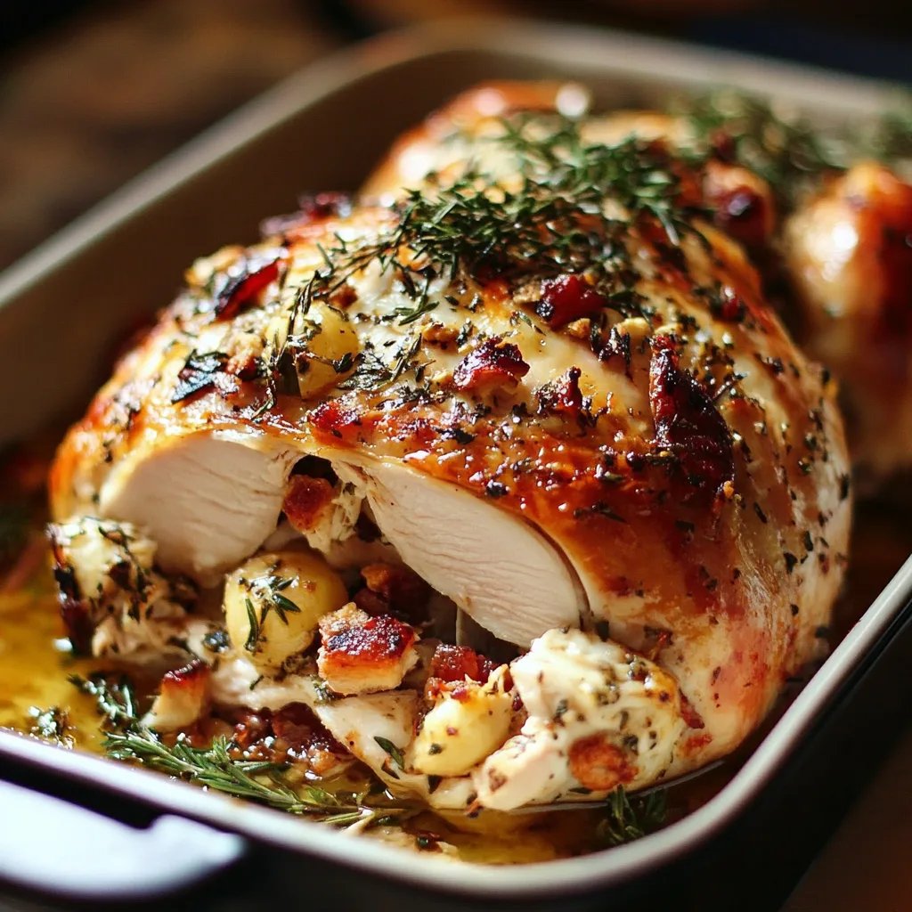 Best Christmas Stuffed Turkey Breast