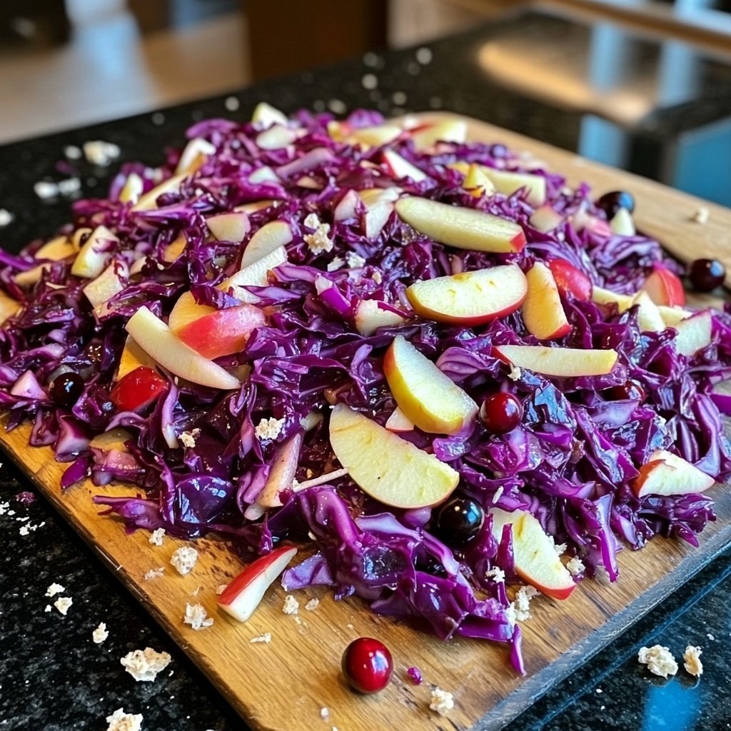 Spiced Red Cabbage with Apples and Cranberries