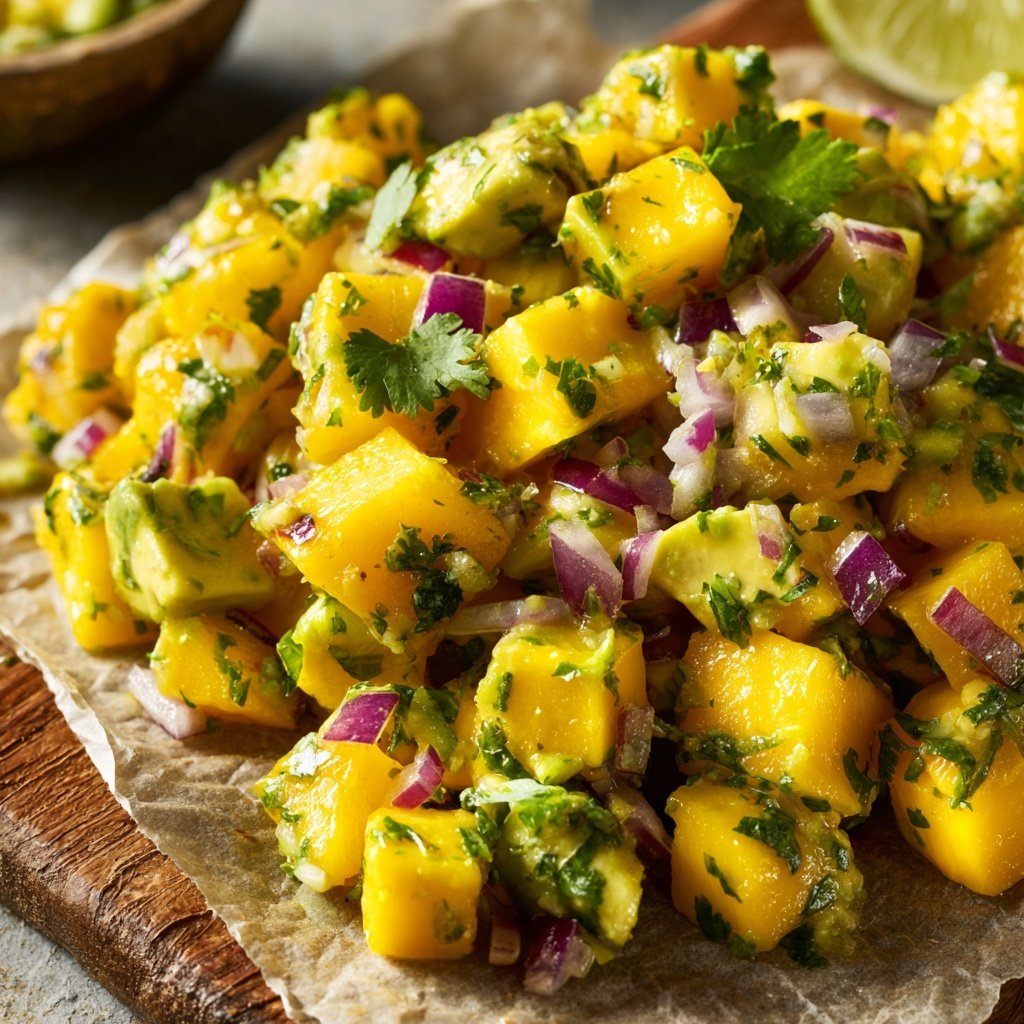 Mango Avocado Salsa with Chips