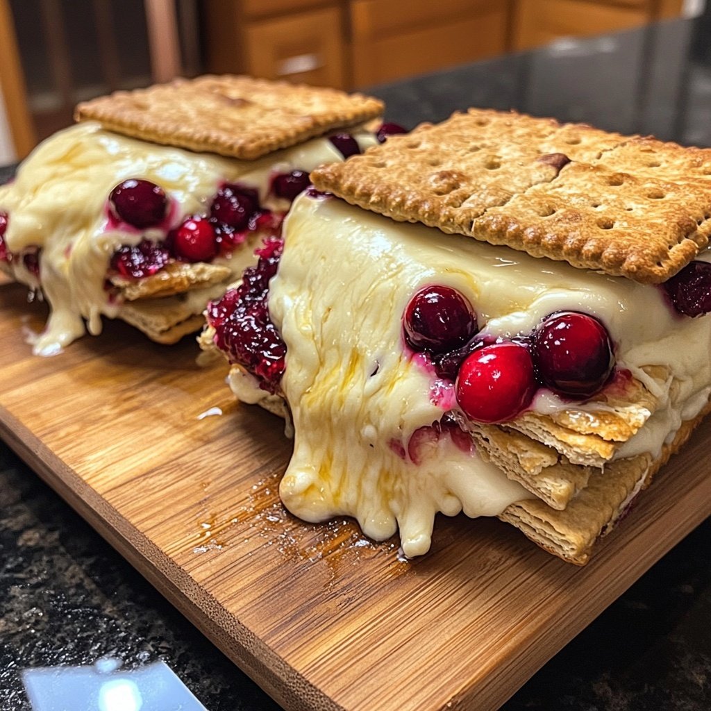 Cranberry Brie S'mores