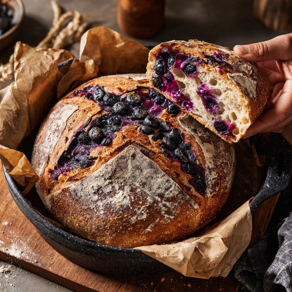 Artisan Lemon Blueberry Sourdough Dutch Oven