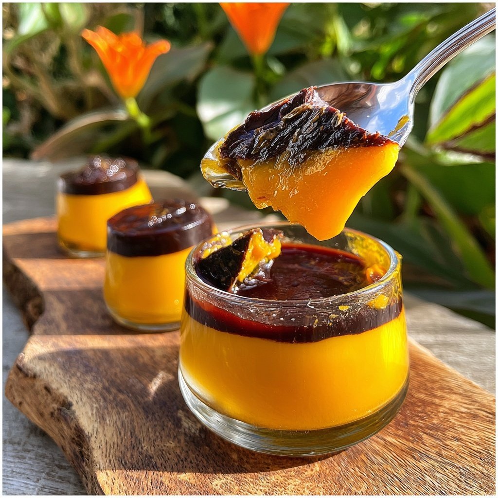 Bergamot Parfait Orange Jelly Liquorice