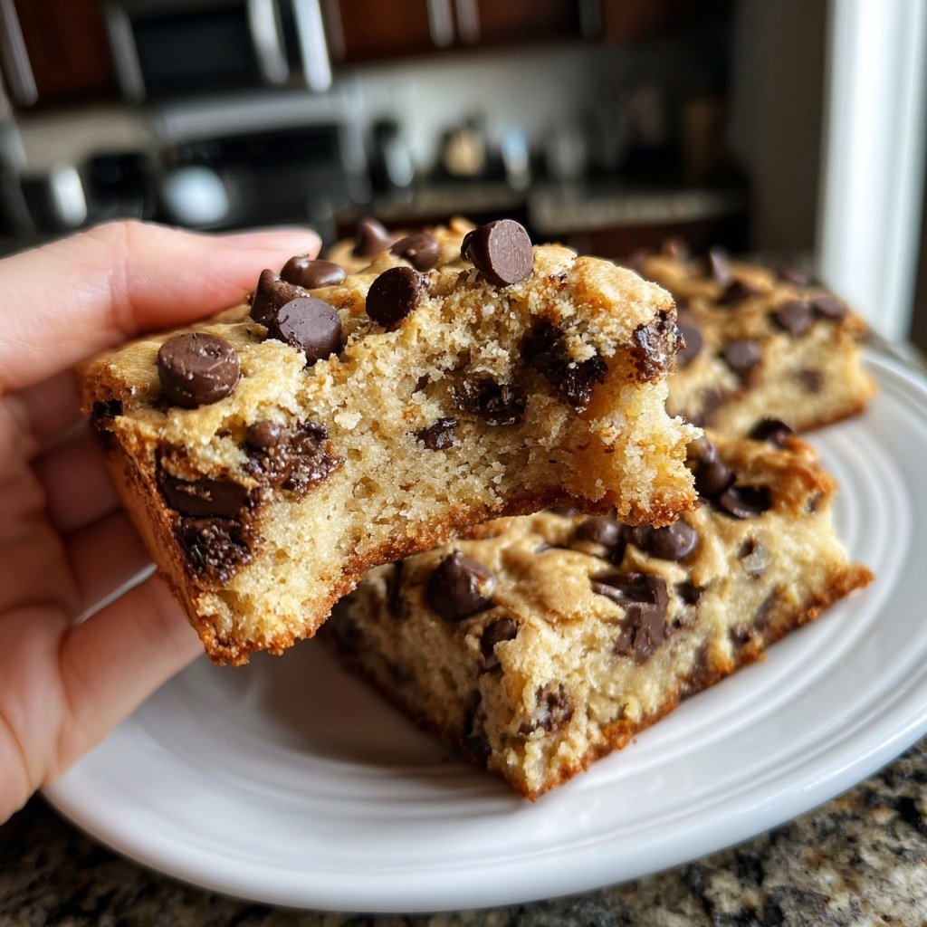 Chewy Cottage Cheese Blondies