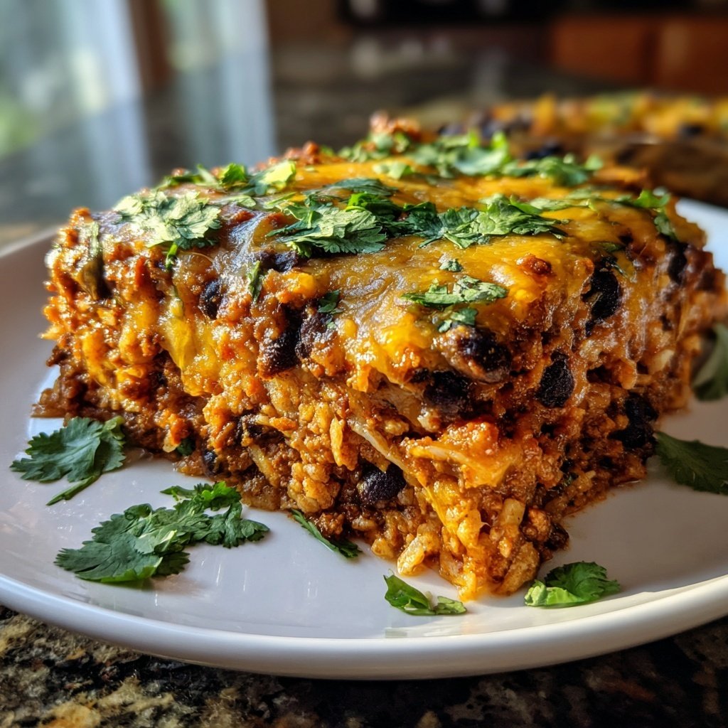 High Protein Taco Casserole