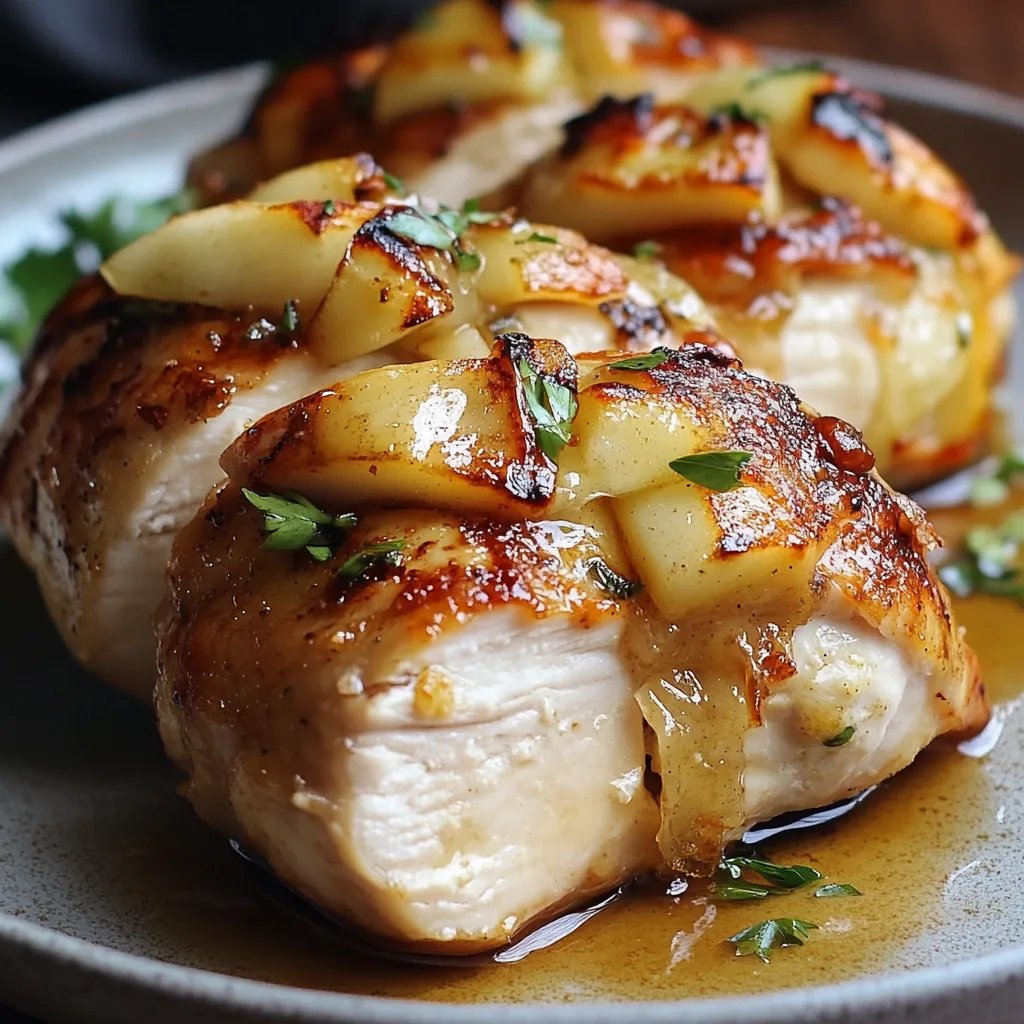 Apple and Brie Stuffed Chicken