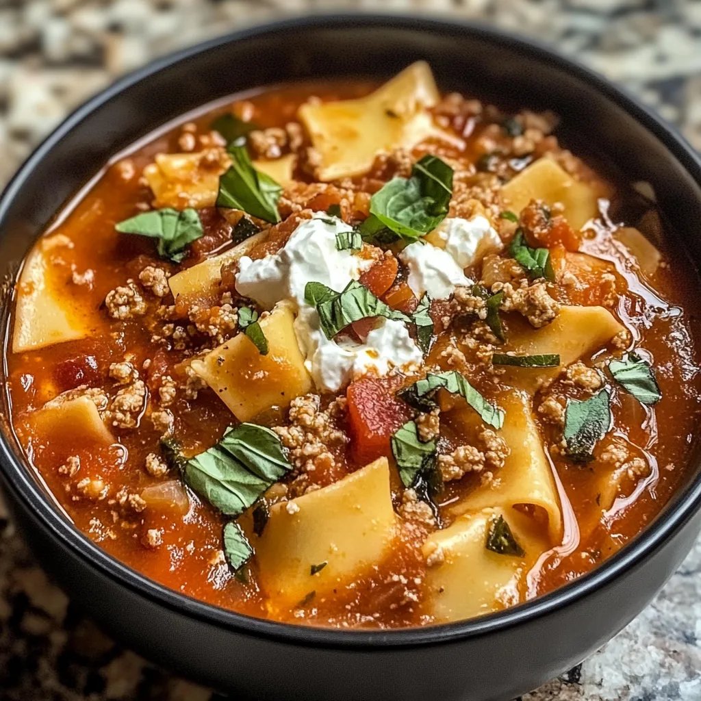 Crockpot Lasagna Soup