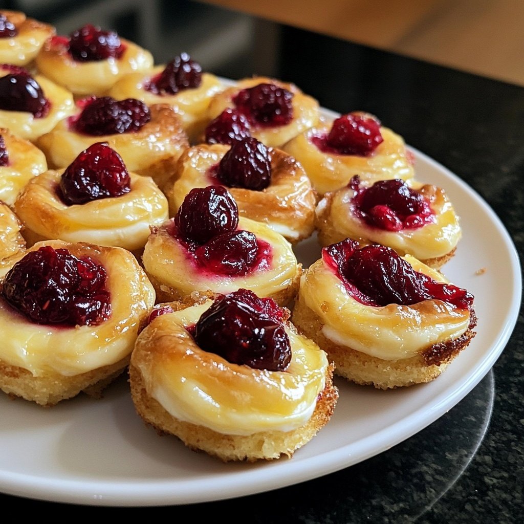 Mini Cranberry Brie Bites