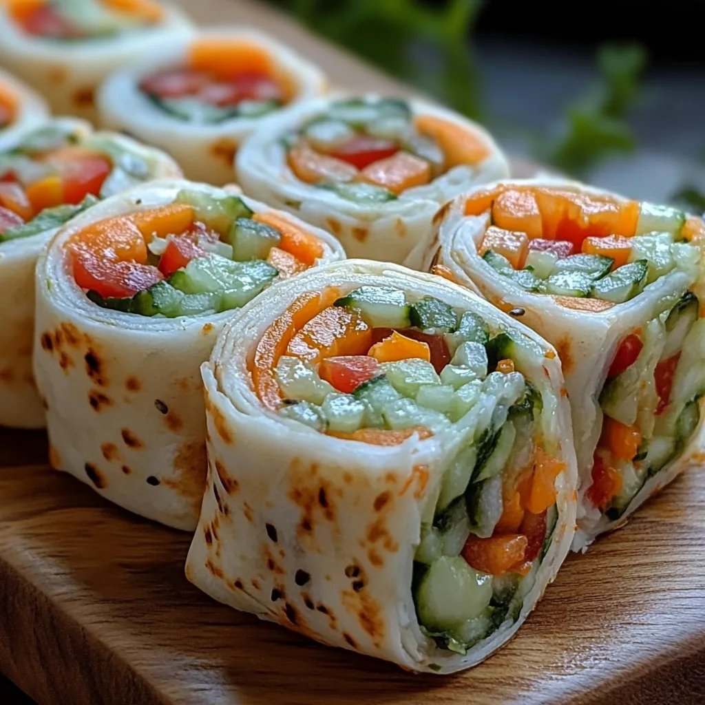 Fresh Vegetable Tortilla Roll Ups: An Incredible, Essential Recipe with 5 Ingredients