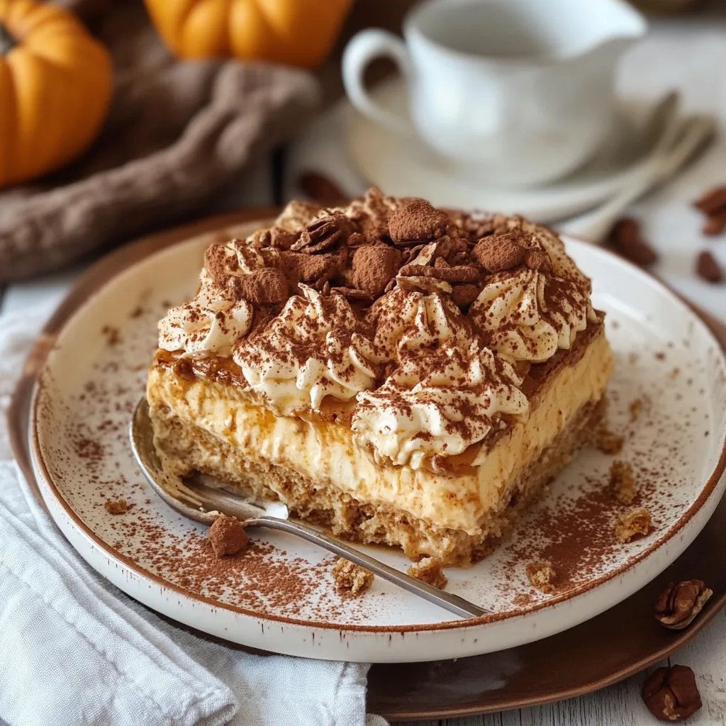 Creamy Pumpkin Tiramisu