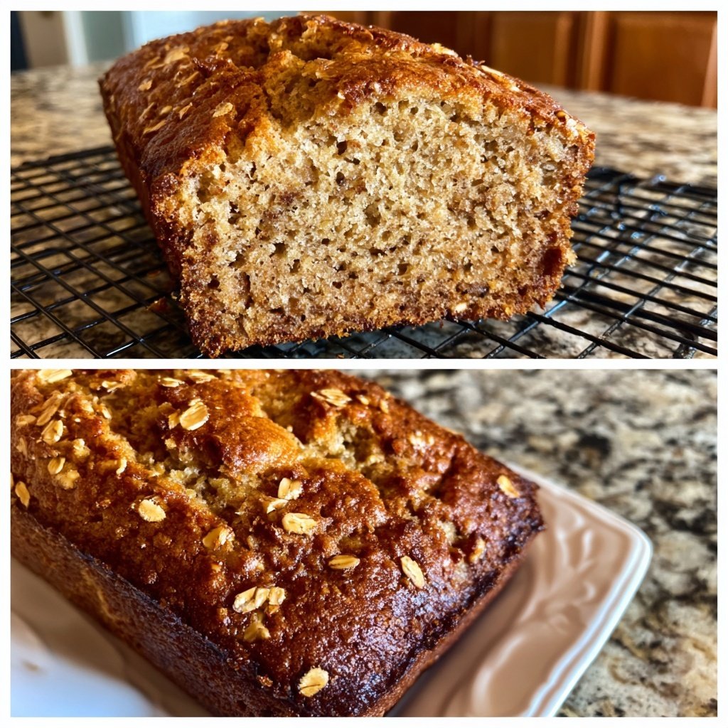 Spiced Banana Oat Bread