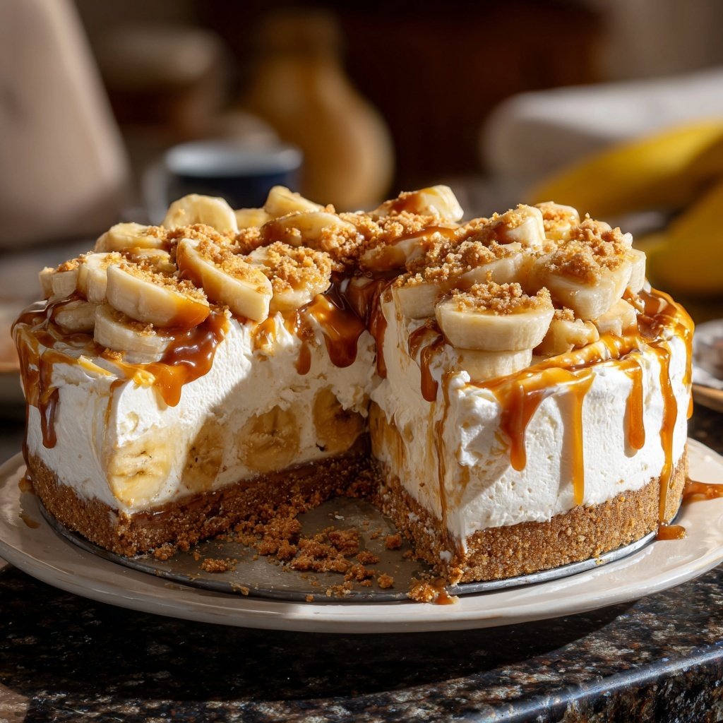 Banoffee Pie with Banana Cream