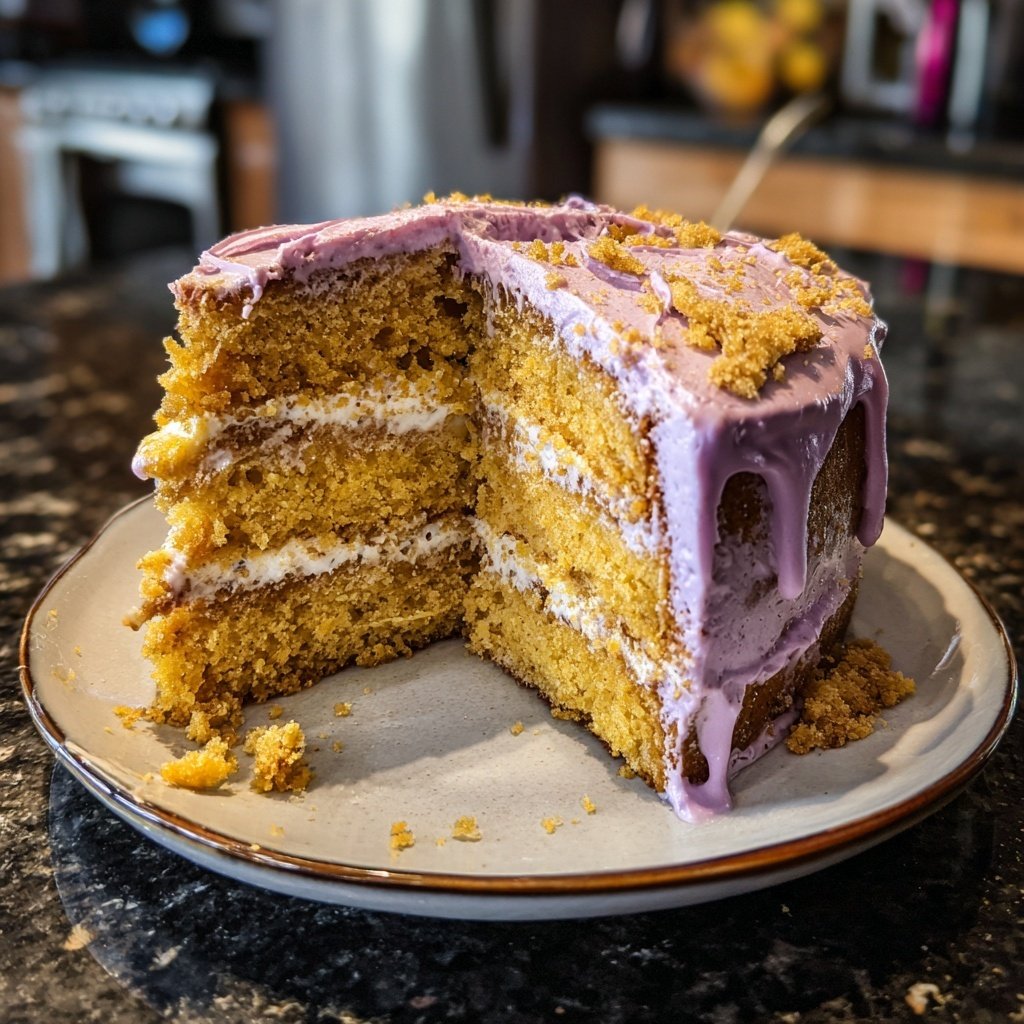 Honey Cake Lavender Buttercream
