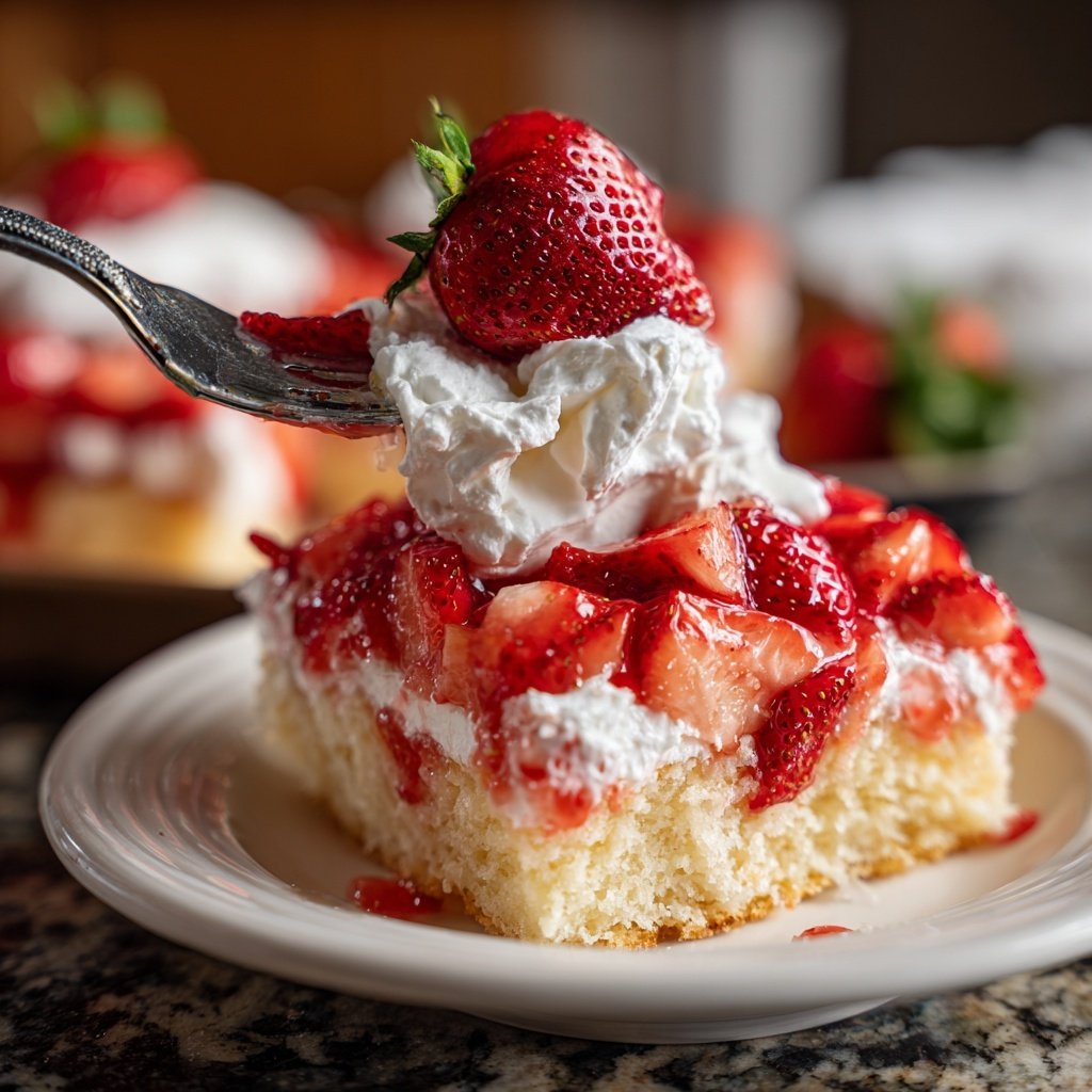 Strawberry Shortcake Sheet Cake