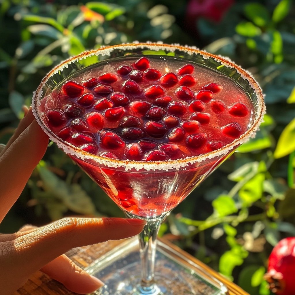 Pomegranate Spice Martini
