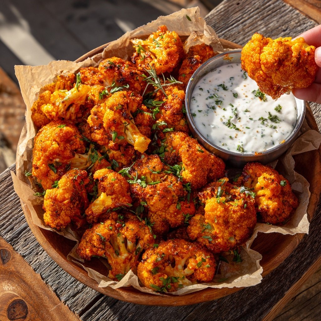 Buffalo Cauliflower Bites Platter