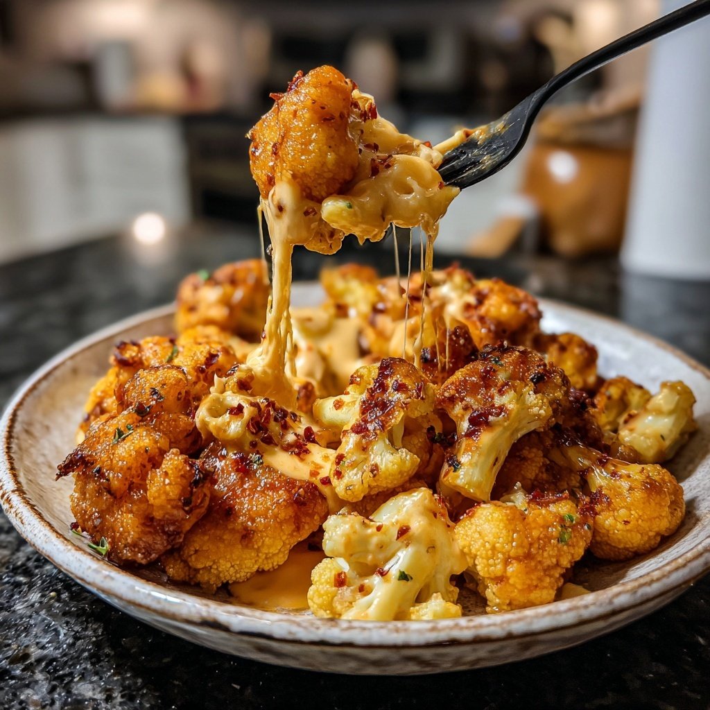 Buffalo Cauliflower Mac and Cheese
