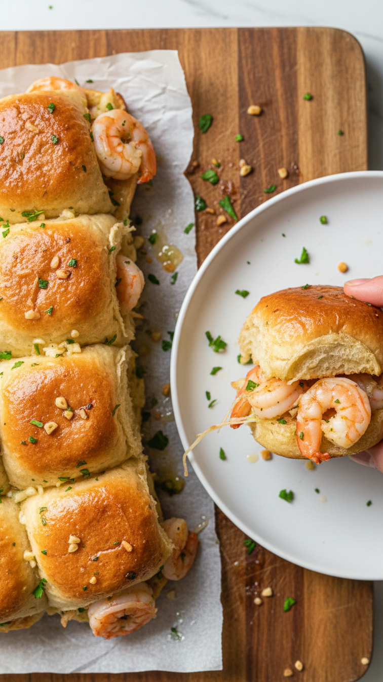 Shrimp Scampi Sliders