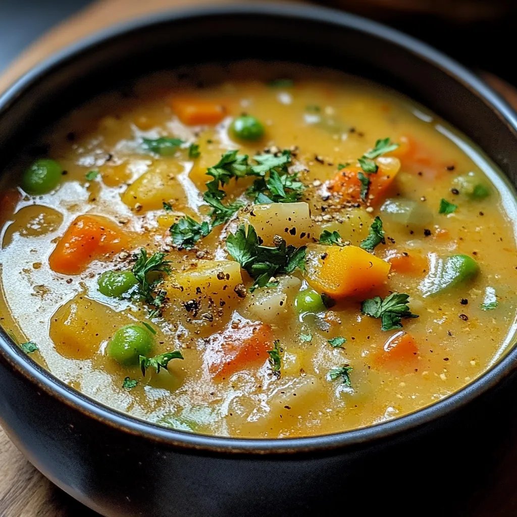 Veggie Pot Pie Soup