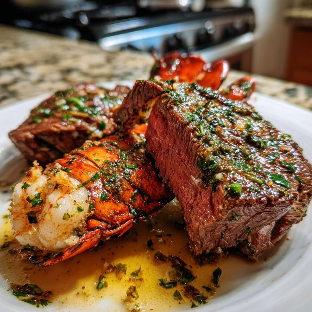 Surfside Grilled Beef and Lobster