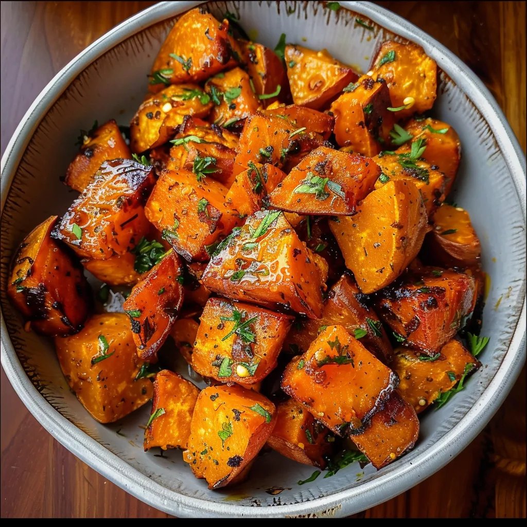 Easy Honey Roasted Sweet Potatoes