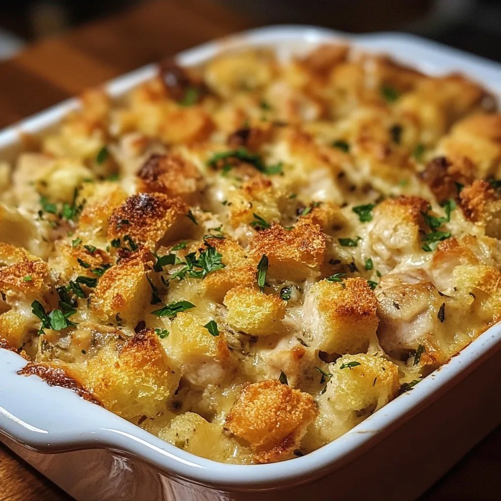 Dolly's Chicken and Stuffing Casserole