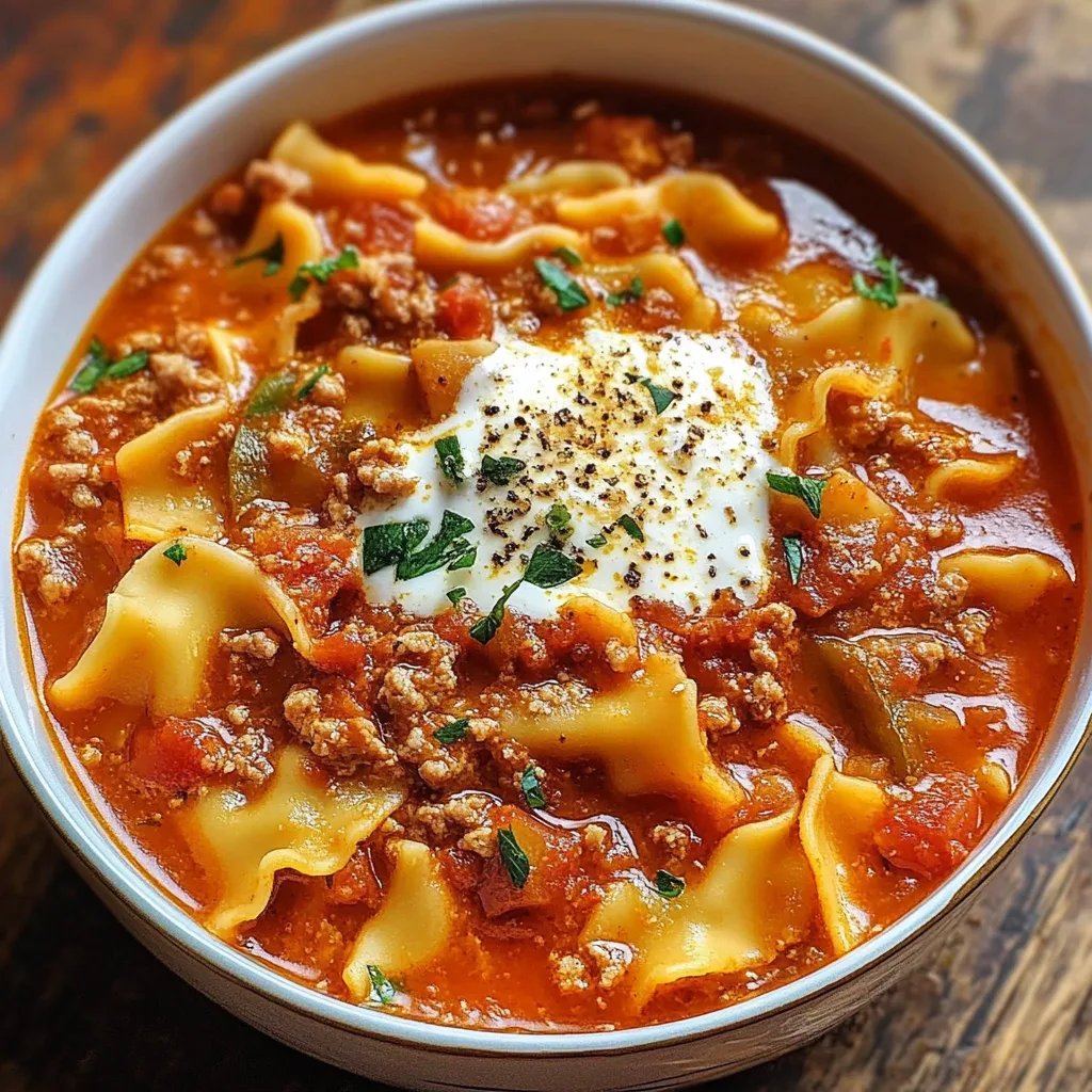 Homemade Lasagna Soup