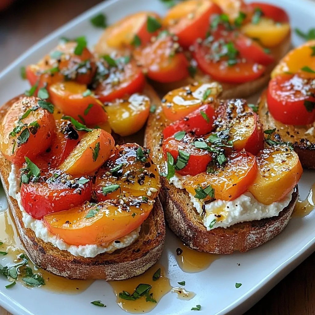 Best Peach Bruschetta w/ Whipped Ricotta: An Amazing Ultimate Recipe