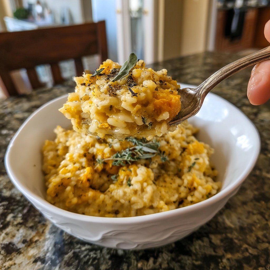 Winter Squash Sage Risotto