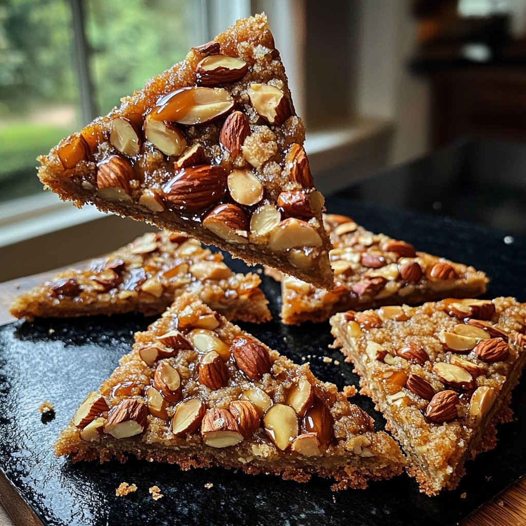 Caramelized Nut Corner Triangles
