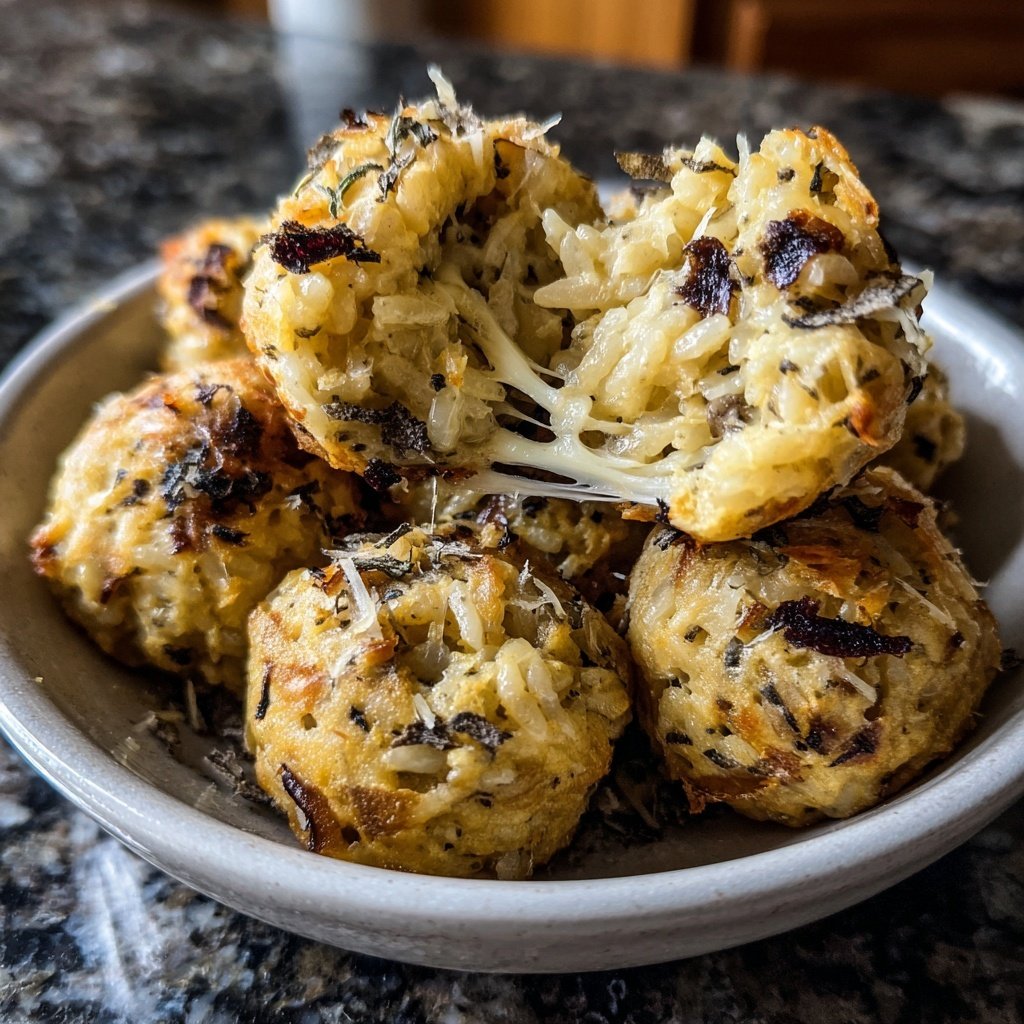 Savory Truffle Risotto Bites