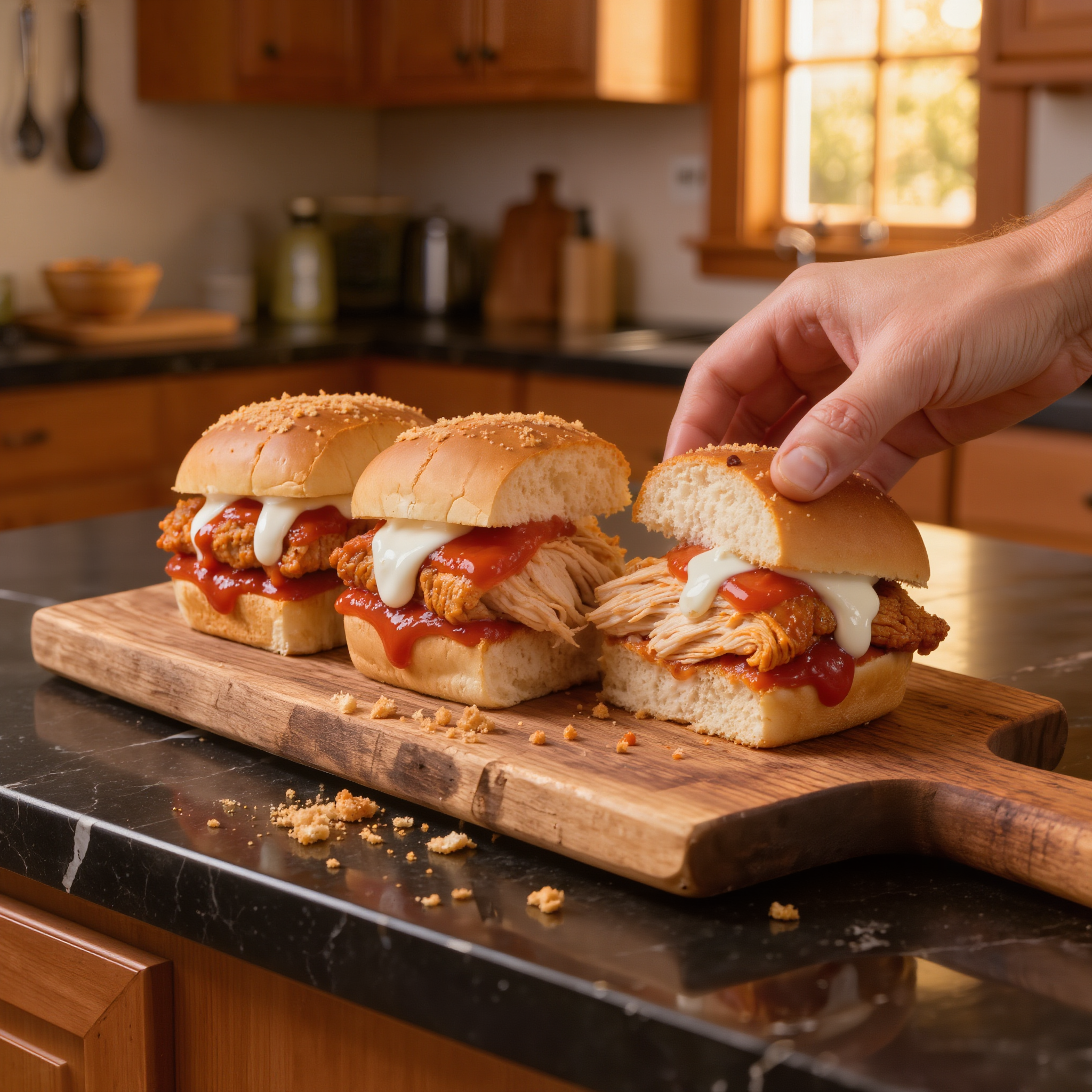 Buffalo Chicken Sliders Delight