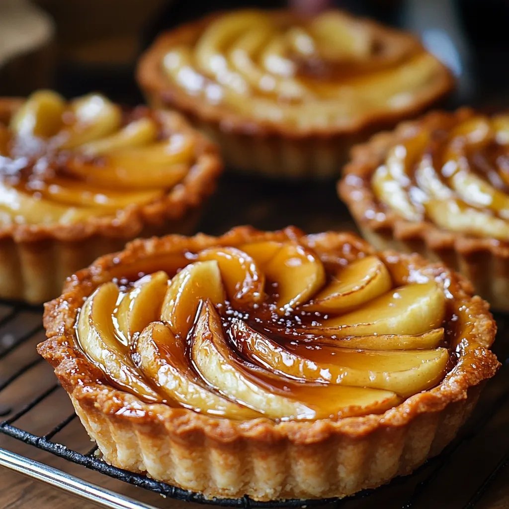 Salted Caramel Apple Tarts