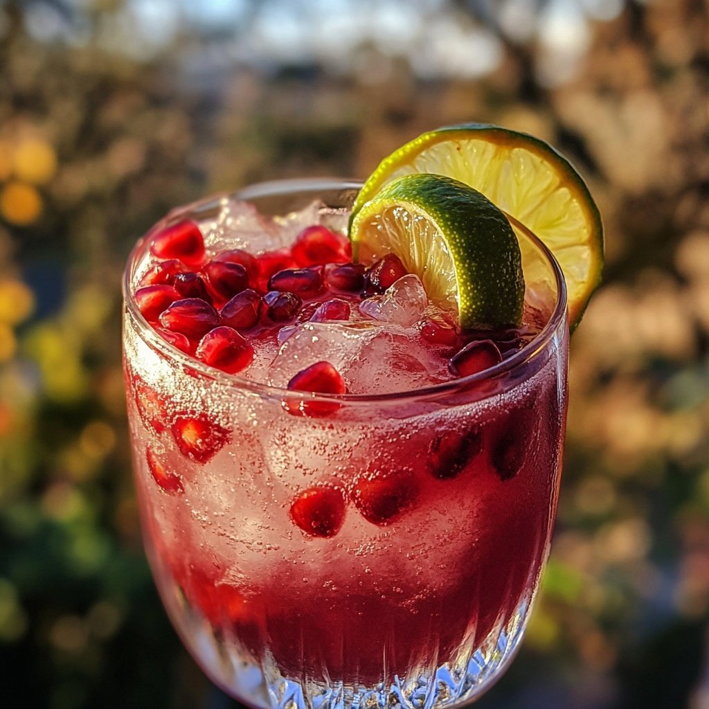 Pomegranate Vodka Gimlet Recipe
