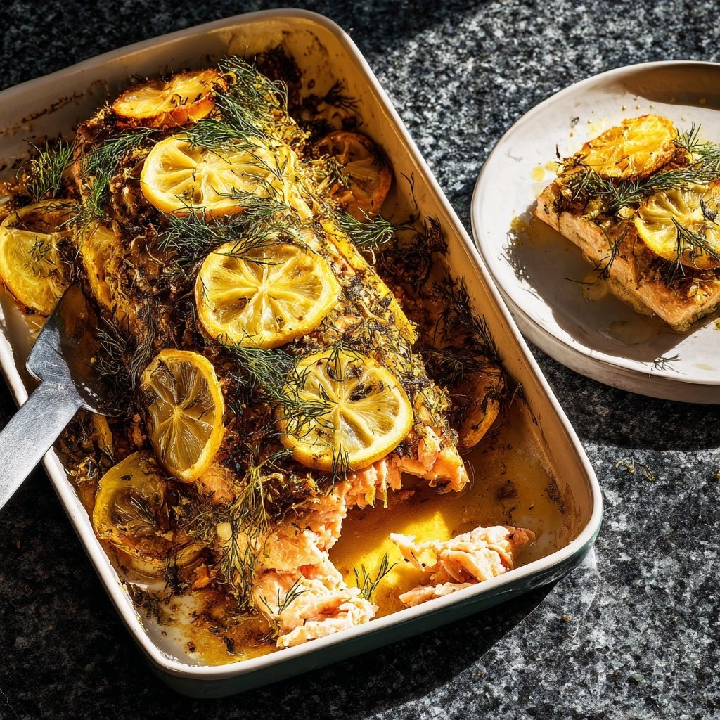 Lemon Dill Salmon Traybake