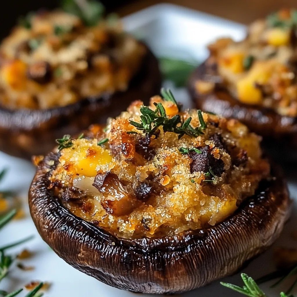 Autumn Harvest Stuffed Portobello Mushrooms