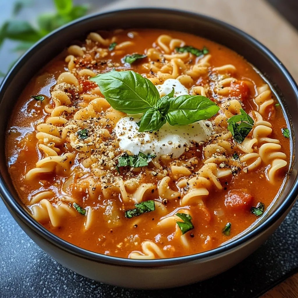 Cozy Vegetarian Lasagna Soup