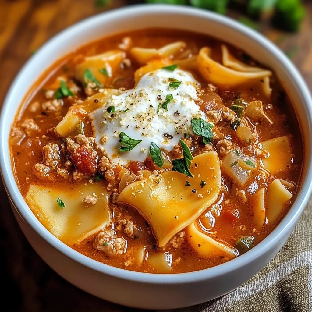 Homemade Lasagna Soup