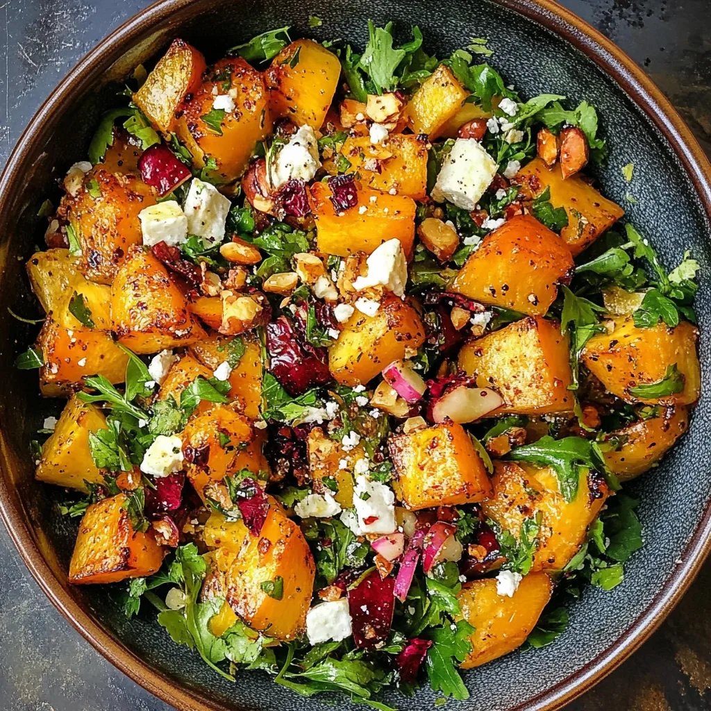Fall Harvest Salad w/ Butternut Squash and Apple