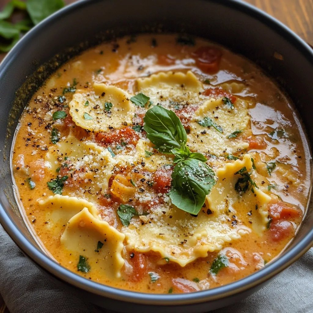 Creamy Vegetarian Lasagna Soup