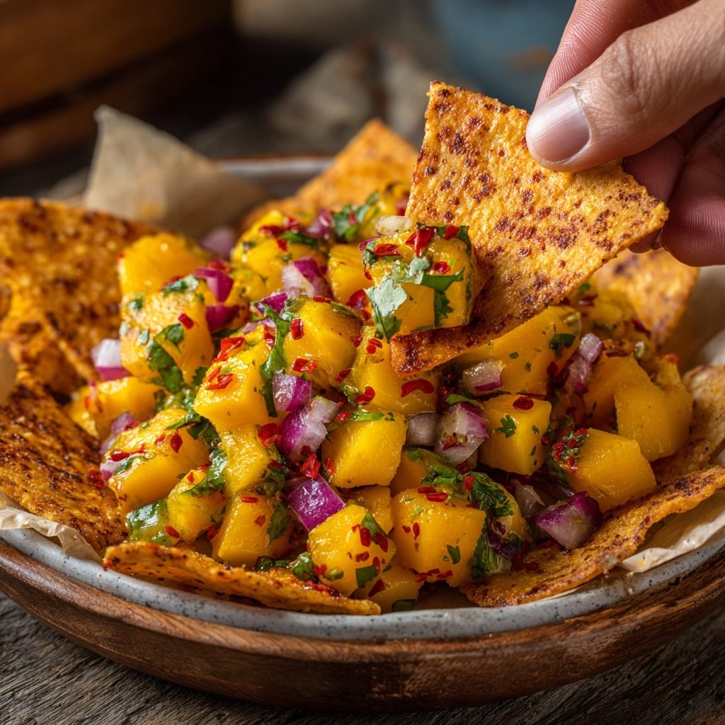 Mango Salsa with Tortilla Chips