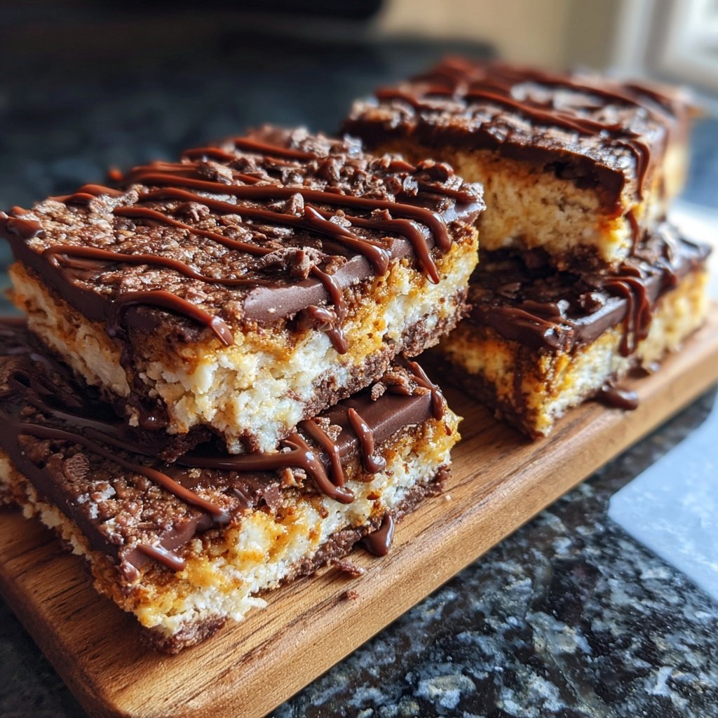 Rich Choco-Fudge Cottage Cheese Bars