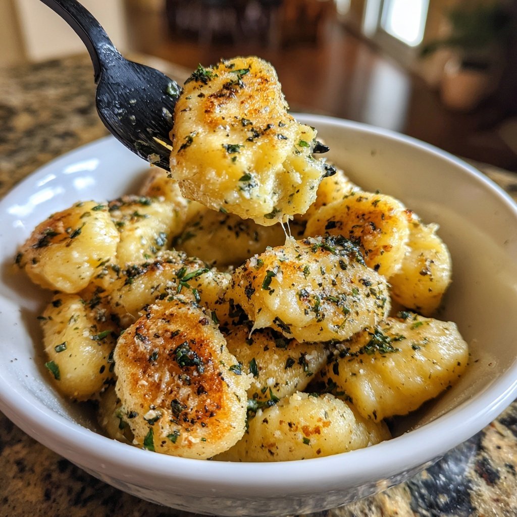 Buttery Garlic Herb Gnocchi