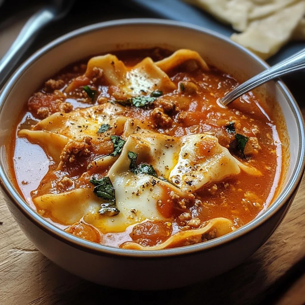 Spicy Lasagna Soup