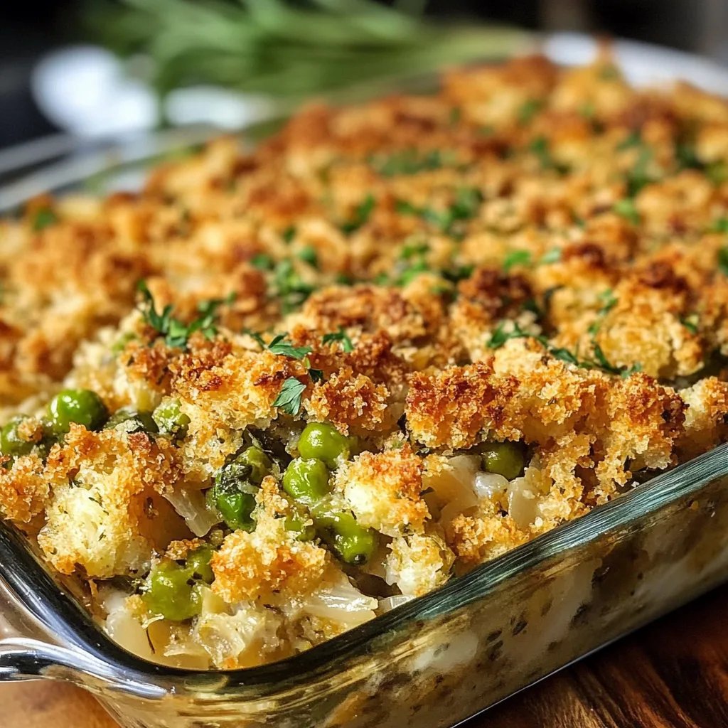 Green Bean Stuffing Casserole
