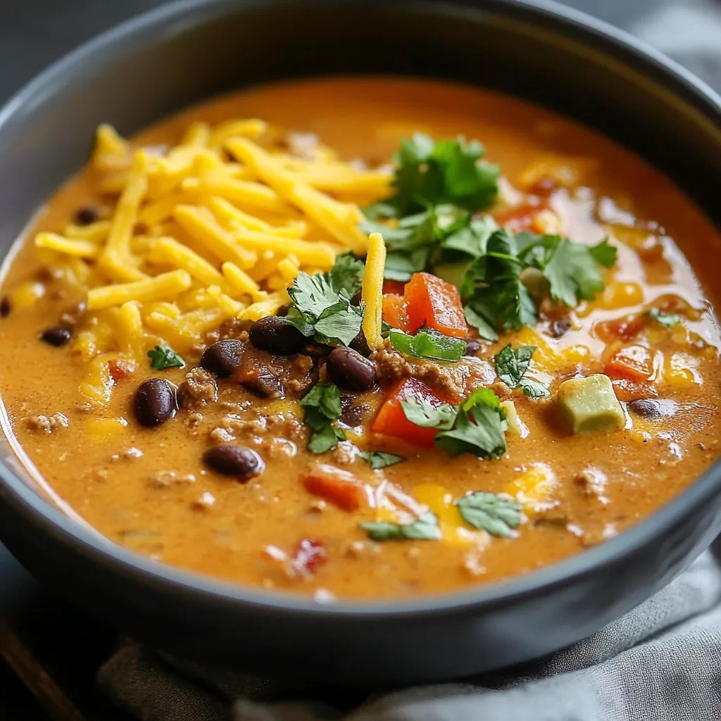 Slow Cooker Nacho Soup